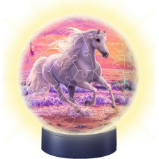 Ravensburger 3D puzzle night light horses a beach -  118434