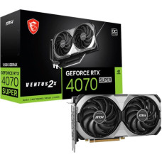 MSI Graphics Card|MSI|NVIDIA GeForce RTX 4070 SUPER|12 GB|GDDR6X|192 bit|PCIE 4.0 16x|1xHDMI|3xDisplayPort|RTX4070SUP12GVEN2XOC