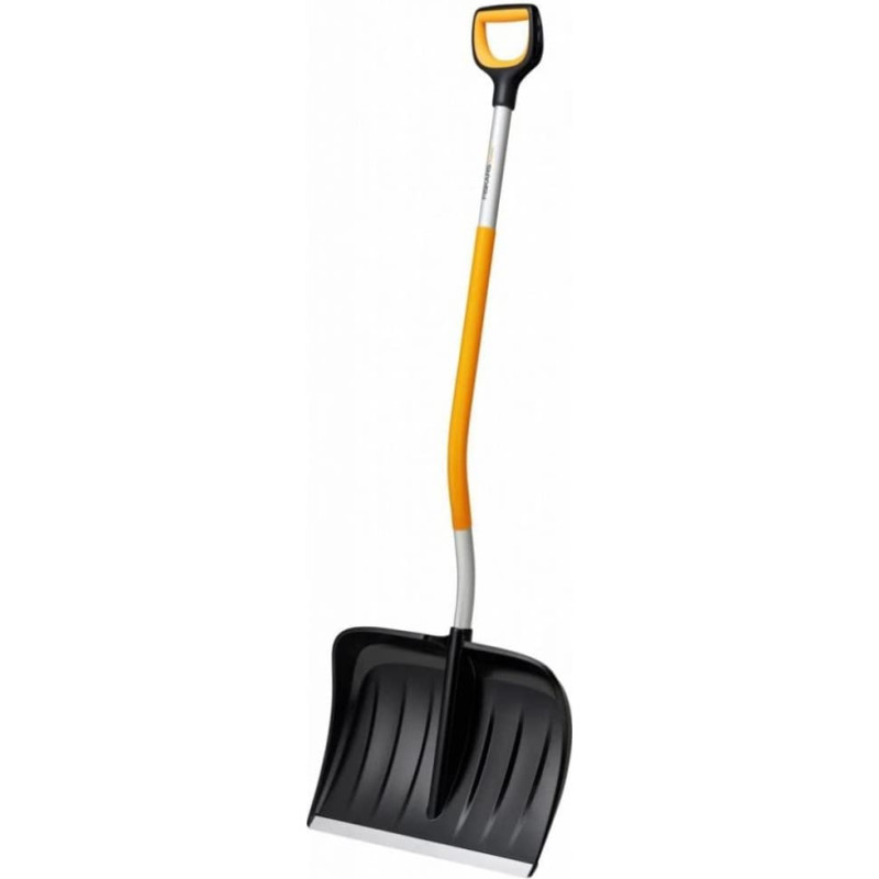 Fiskars X-series ergonomic snow remover, curved, snow shovel (black/yellow, 53cm)