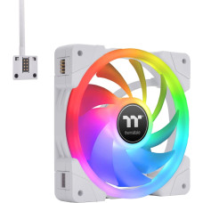 Thermaltake SWAFAN EX12 RGB PC Cooling Fan White TT Premium Edition, case fan (white, pack of 3, incl. controller)