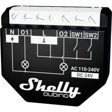 Shelly Wave 2PM, relay (black)