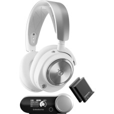 Steelseries Arctis Nova Pro Wireless P, gaming headset (white, ANC, USB-C, jack)