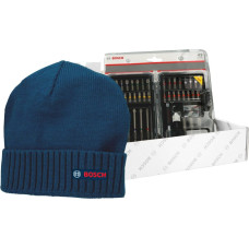 Bosch Christmas set screwdriver bit set, 43 pieces (blue, including free Bosch beanie)