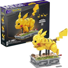 Mattel Mega Construx Pokémon Motion Pikachu, Construction Toy (Collector Figure, Movable Building Set)