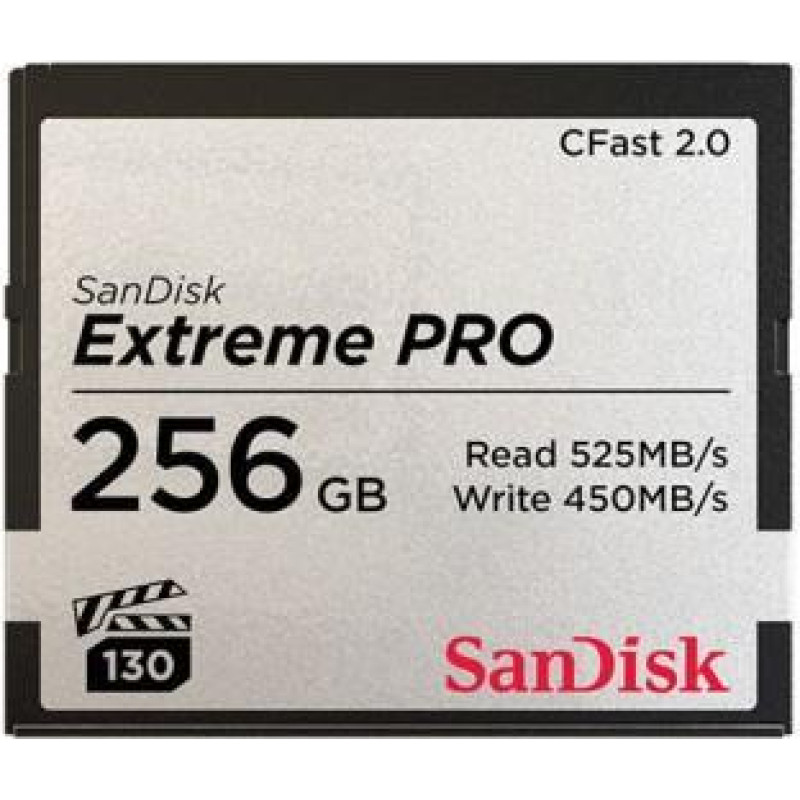 Sandisk CFAST 2.0 VPG130   256GB Extreme Pro     SDCFSP-256G-G46D