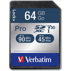 Verbatim Pro 64 GB SDXC UHS Klasės 10