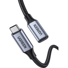 Ugreen USB-C 3.1 Extension Cable USB kabelis USB 3.2 Gen 2 (3.1 Gen 2) 1 m USB C Juoda, Pilka