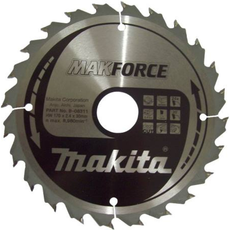 Makita PIŁA TARCZOWA DO DREWNA MAKFORCE 170x30mm 24-ZEBY >>>B-32225