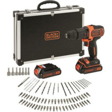 Black+Decker BLACK & DECKER IMPACT DRILLR 18V 2X1 5AH + 80PCS ACCESSORY