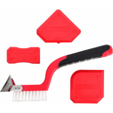 Awtools AW GROUTING & SILICONE TOOL SET 4pcs w/ SCRAPER