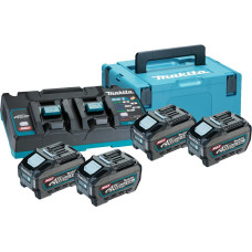 Makita ZESTAW ZASILAJĄCY 40V 2x5,0Ah XGT (BL4050Fx4+DC40RB) (UN3480)