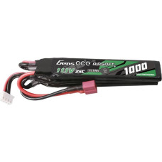 Gens Ace 25C 1000mAh 3S1P 11.1V Nunchuck 3X Airsoft Gun Lipo Battery with T Plug