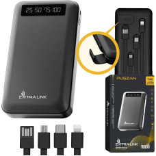 Extralink EPB-083 10000mAh Black | Powerbank | Power bank, USB-C