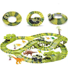 Extralink TOYS DUŻY TOR WYŚCIGOWY SAMOCHODOWY DINOZAUR DINO PARK PARK DINOZAURÓW XXL 271 EL