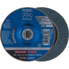 Pferd Lapelinis šlifavimo diskas SG POWER STEELOX 180mm Z40 PFC, Pferd