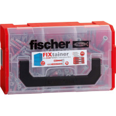 Fischer FIXtainer -DUOPOWER short / long - dowel - light gray / red - 210 pieces