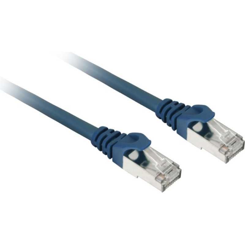 Sharkoon patch network cable SFTP, RJ-45, with Cat.7a raw cable (blue, 7.5 meters)