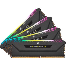 Corsair DDR4 -128 GB -3200 - CL - 16 - Quad-Kit, RAM (black, CMH128GX4M4E3200C16, Vengeance RGB PRO SL)