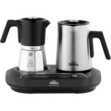 Arzum Okka Rich Moka Pot, mocha machine (chrome/black)