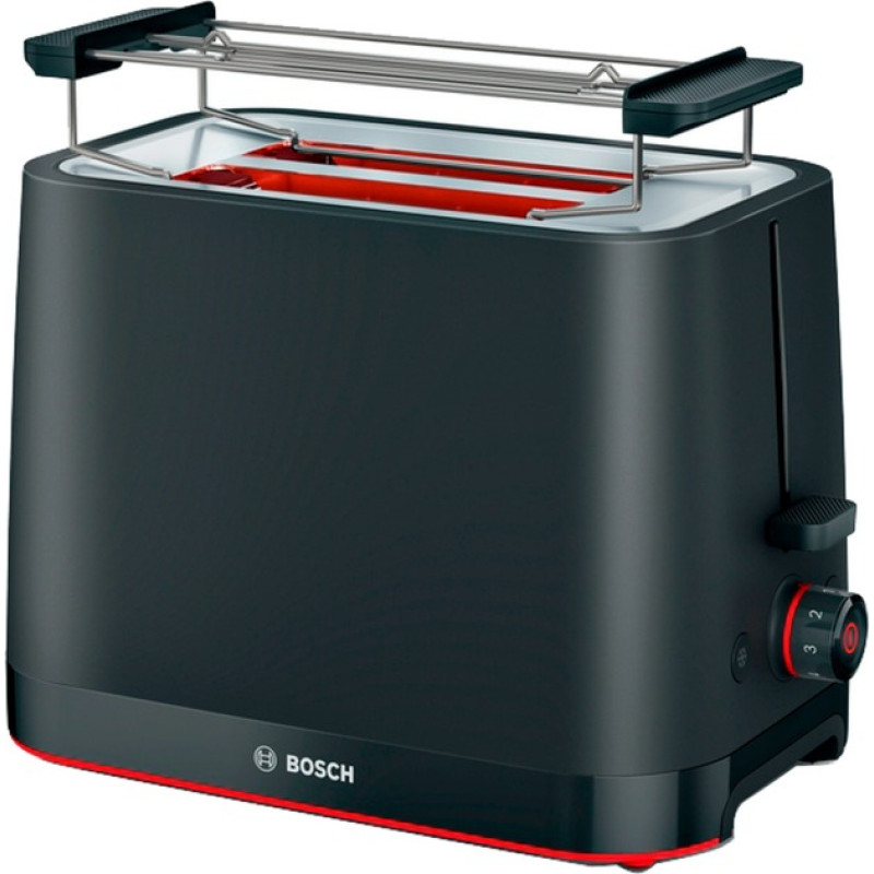 Bosch compact toaster MyMoment TAT3M123 (black, 950 watts, for 2 slices of toast)