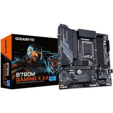 Gigabyte Mainboard|GIGABYTE|Intel B760 Express|LGA1700|Micro-ATX|Memory DDR5|Memory slots 4|1xPCI-Express 4.0 16x|1xM.2|1xHDMI|1xDisplayPort|5xUSB 2.0|3xUSB 3.2|1xRJ45|3xAudio port|B760MGAMINGXAX1.1