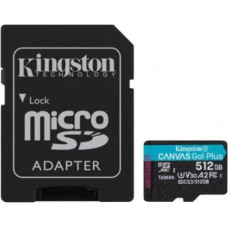 Kingston Memory card microSD 512GB Canvas Go Plus 170/90MB/s Adapter