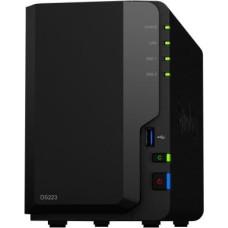 Synology NAS server DS223 2x0HDD 2GB DDR4 1xRJ45 3xUSB3.2.1 2Y