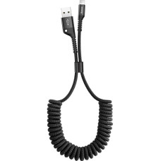 Baseus Spring-loaded cable Lightning 1m 2A (black)