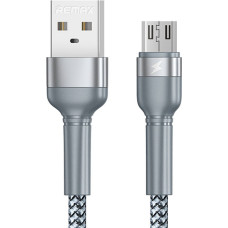 Remax Cable USB Micro Remax Jany Alloy, 1m, 2.4A (silver)