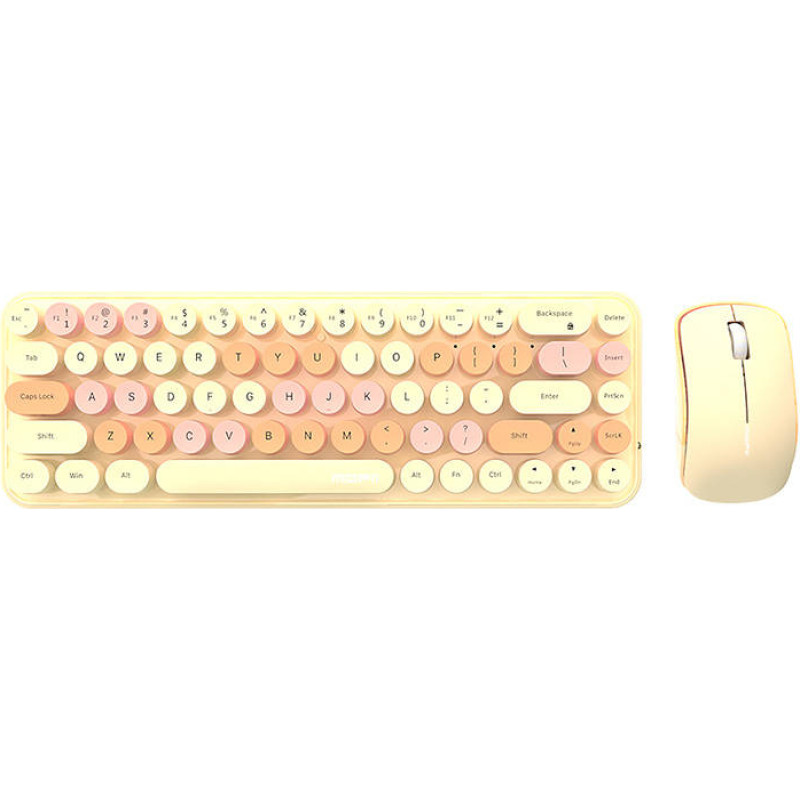 Mofii Wireless keyboard + mouse set MOFII Bean 2.4G (Milk Tea)