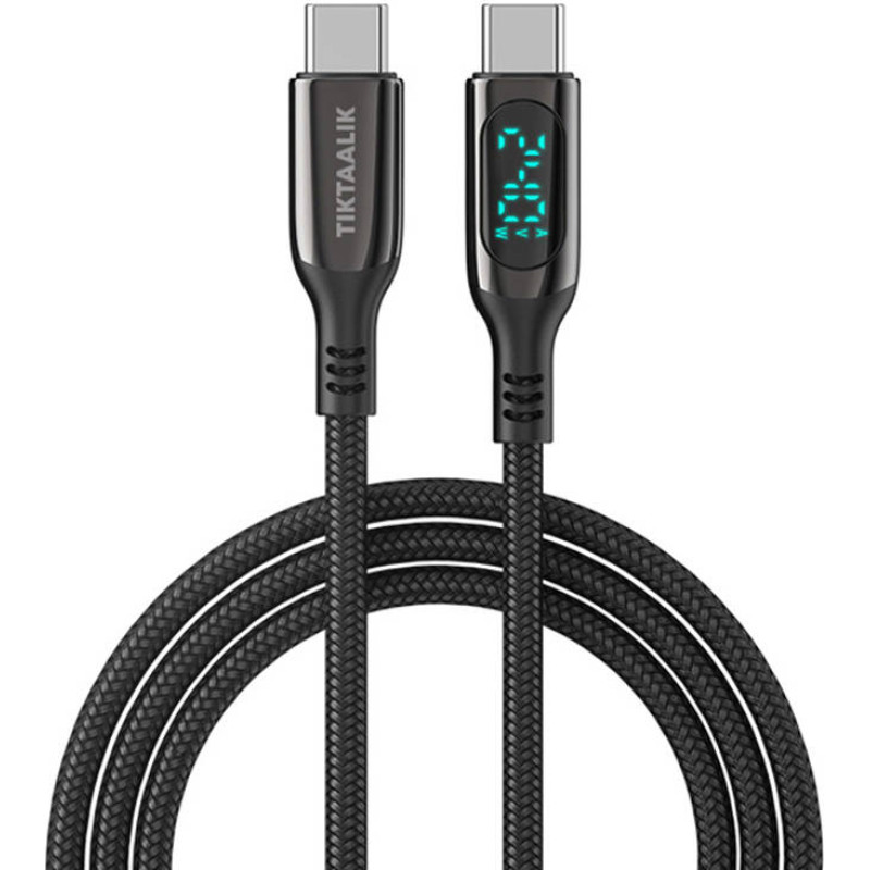 Tiktaalik Cable USB-C to USB-C TIKTAALIK PD 240W, 1.5m (black)