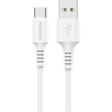 Foneng Cable USB to USB C Foneng, x85 3A Quick Charge, 1m (white)