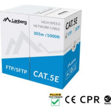 Lanberg Cable SFTP cat.5e 305m wire CU LCS5-11CU-0305-S grey