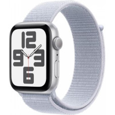 Apple Watch SE GPS 40 mm Silver Aluminium Case with Blue Cloud Sport Loop