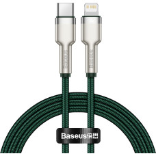 Baseus USB-C cable for Lightning Baseus Cafule, PD, 20W, 1m (green)