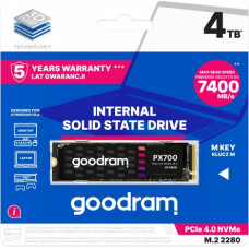 Goodram SSD PX700 4TB M.2 PCIe 2280 4x4 7400/6500MB/s