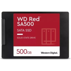 Western Digital SSD|WESTERN DIGITAL|Red SA500|500GB|SATA 3.0|Write speed 530 MBytes/sec|Read speed 560 MBytes/sec|2,5