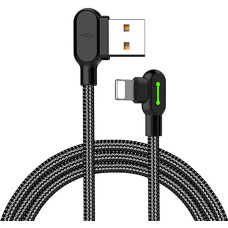 Mcdodo Angle USB Lightning Cable Mcdodo CA-4671 LED, 1.2m (Black)