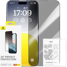 Baseus Privacy Protection Tempered Glass Baseus Diamond iPhone 15 Plus