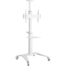 Gembird Aluminum TV floor stand w/wheels white 37-70''