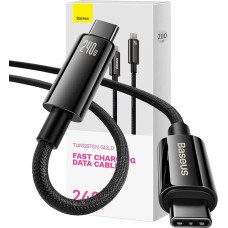 Baseus USB-C to USB-C cable Baseus Tungsten Gold 240W 2 m (black)