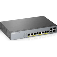 Zyxel GS1350-12HP-EU0101F tinklo komutatorius Valdomas L2 Gigabit Ethernet (10/100/1000) Maitinimas per Eternetą (PoE) Pilka