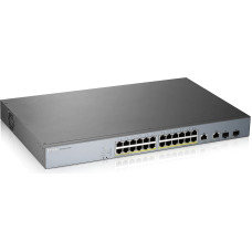 Zyxel GS1350-26HP-EU0101F tinklo komutatorius Valdomas L2 Gigabit Ethernet (10/100/1000) Maitinimas per Eternetą (PoE) Pilka