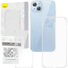 Baseus Transparent Case and Tempered Glass set Baseus Corning for iPhone 14 Plus