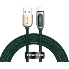 Baseus Display Cable USB to Type-C, 66W, 2m (green)