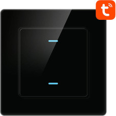 Avatto Smart Light Switch WiFi Avatto N-TS10-B2 2 Way TUYA (black)