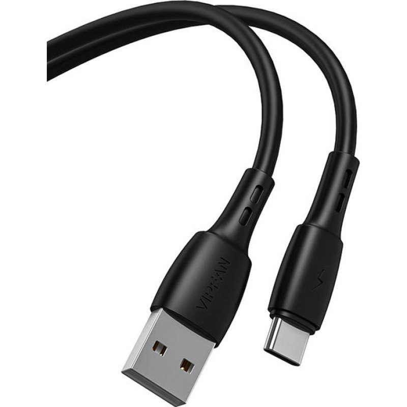 Vipfan USB to USB-C cable VFAN Racing X05, 3A, 2m (black)