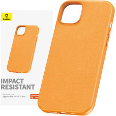 Baseus Phone Case for iPhone 15 ProMax Baseus Fauxther Series (Orange)