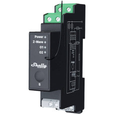 Shelly 2-channel DIN rail relay with energy measurement Shelly Qubino Pro 2PM