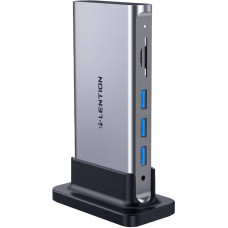 Lention docking station AV USB-C gray